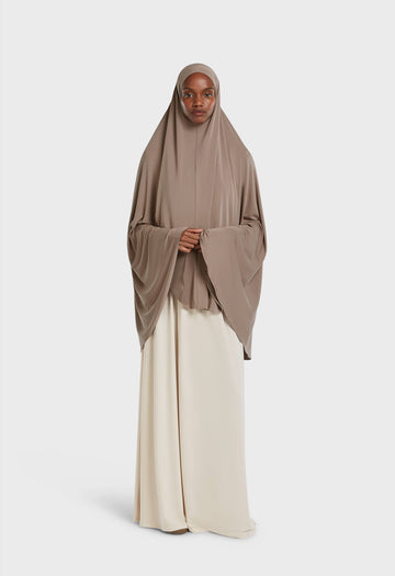 Breathable Khimar | Milky Cacao