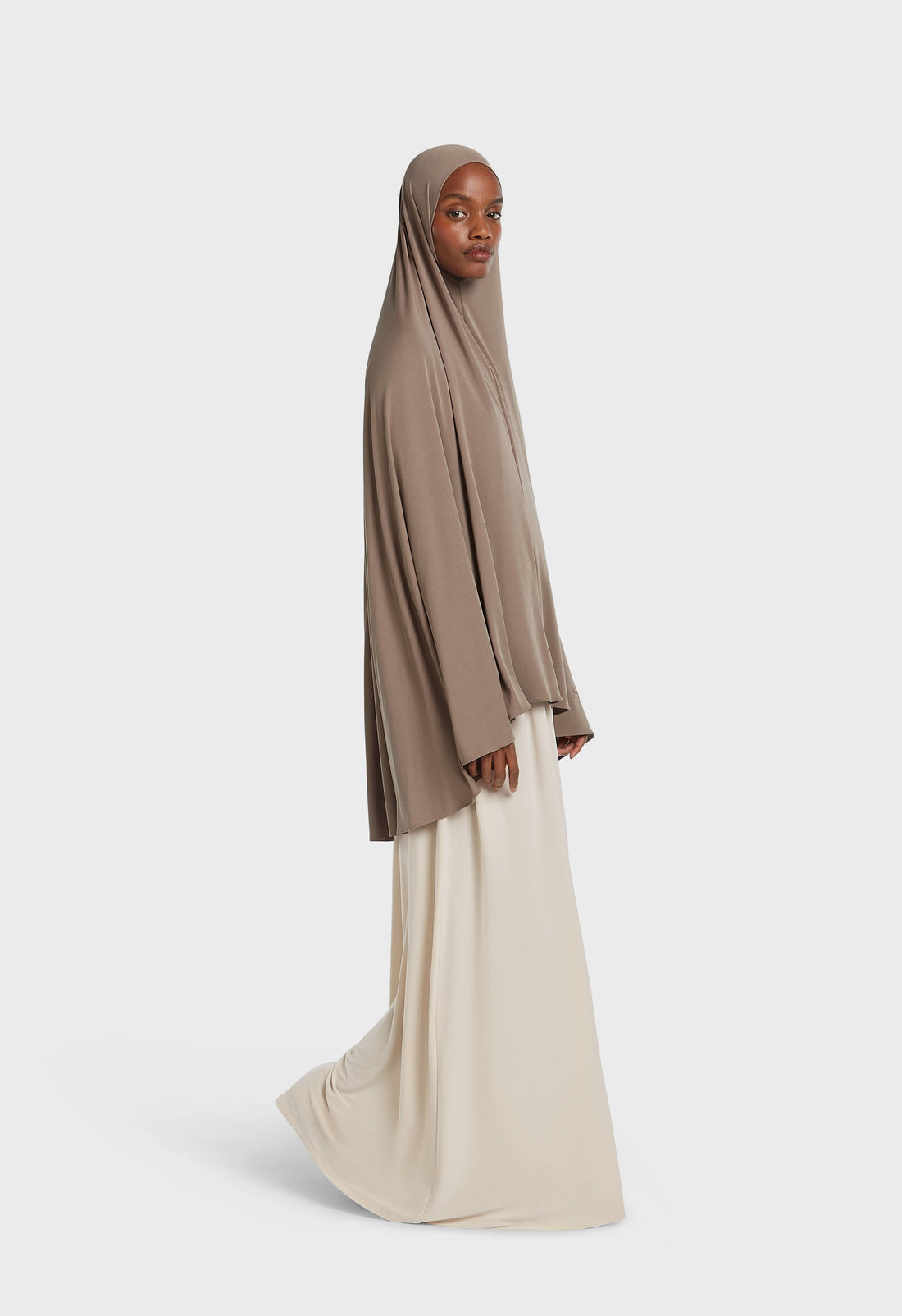 Breathable Khimar | Milky Cacao