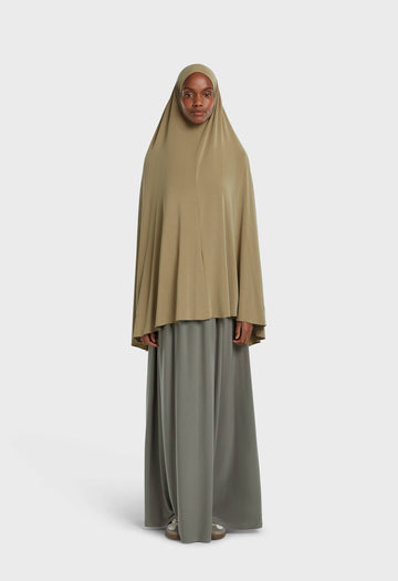 Breathable Khimar | Soft Khaki Green