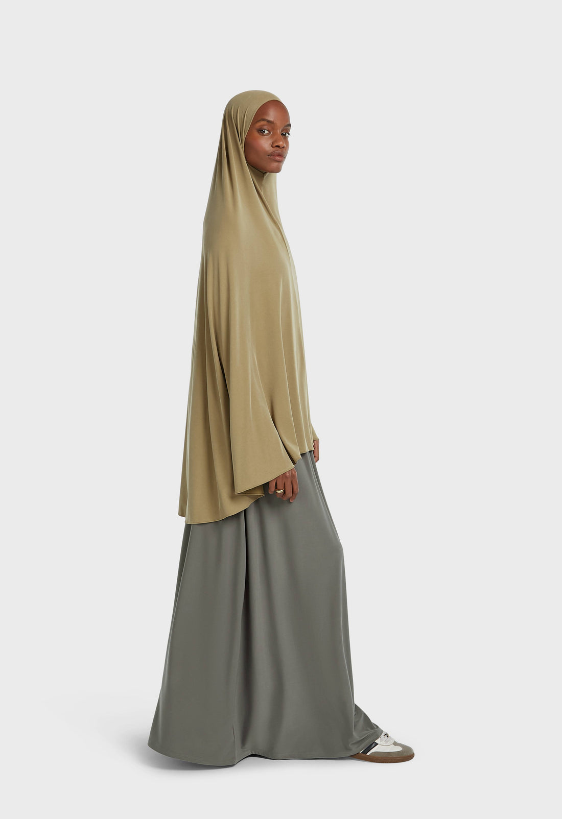 Breathable Khimar | Soft Khaki Green