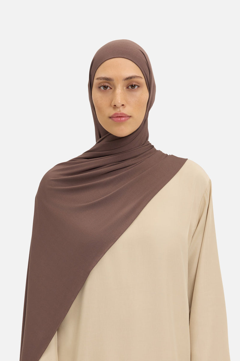 Foulard jersey respirant | Moka brûlé