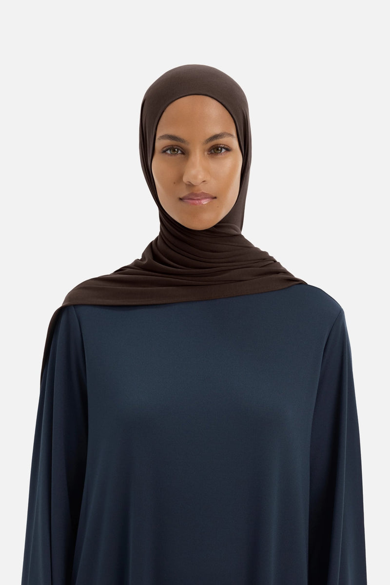 Foulard jersey respirant | Marron foncé