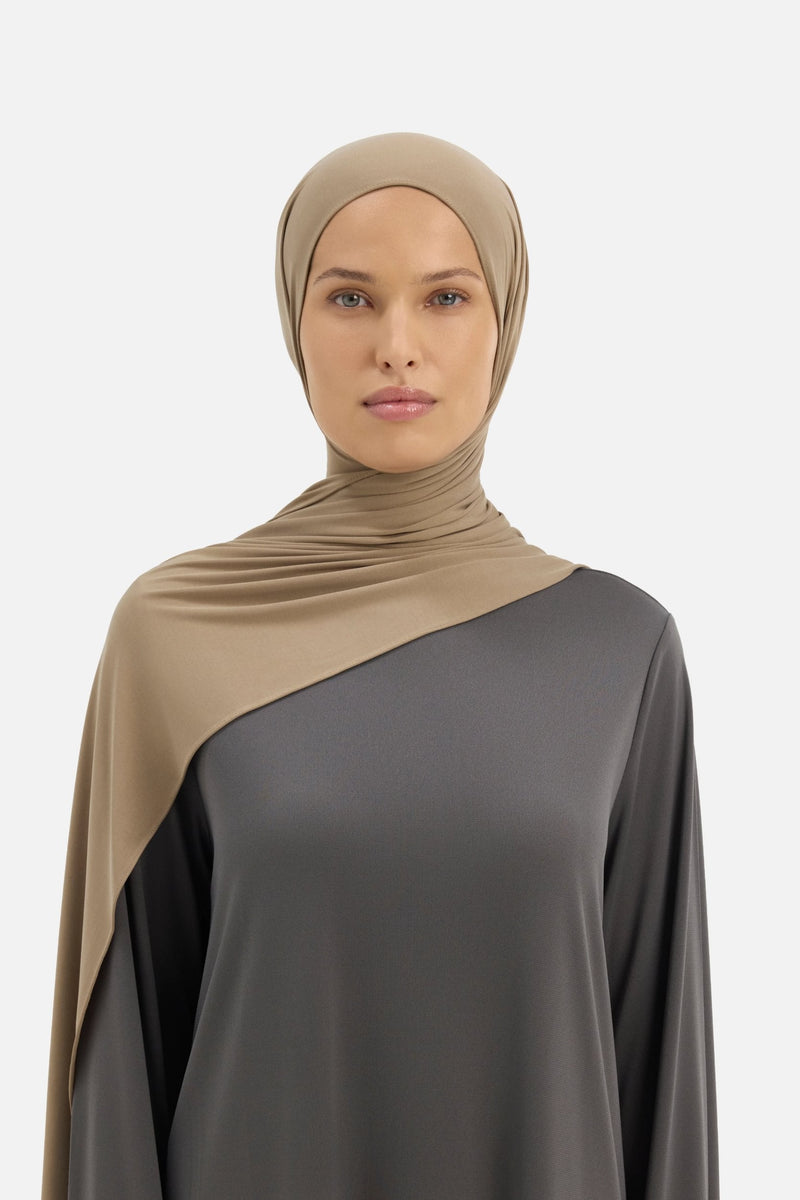 Foulard jersey respirant | Brun bois