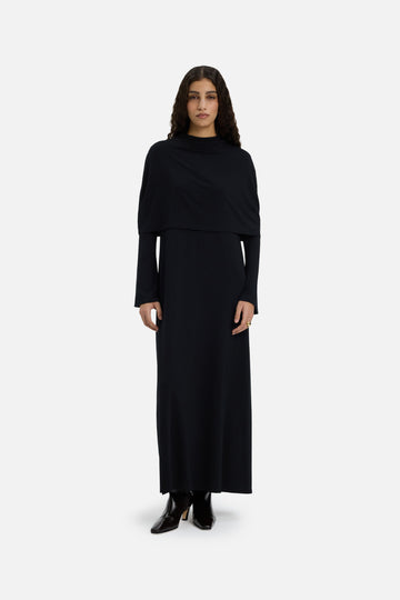 Capelet Robe | Noir