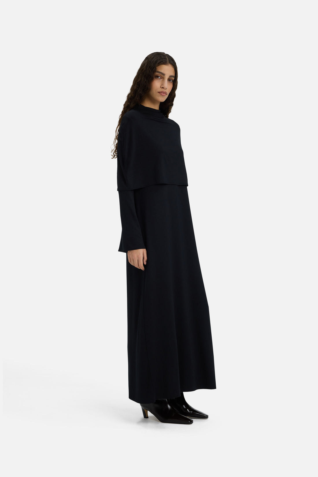 Capelet Robe | Noir