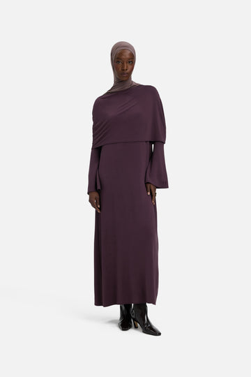 Capelet Robe | Vintage Purple
