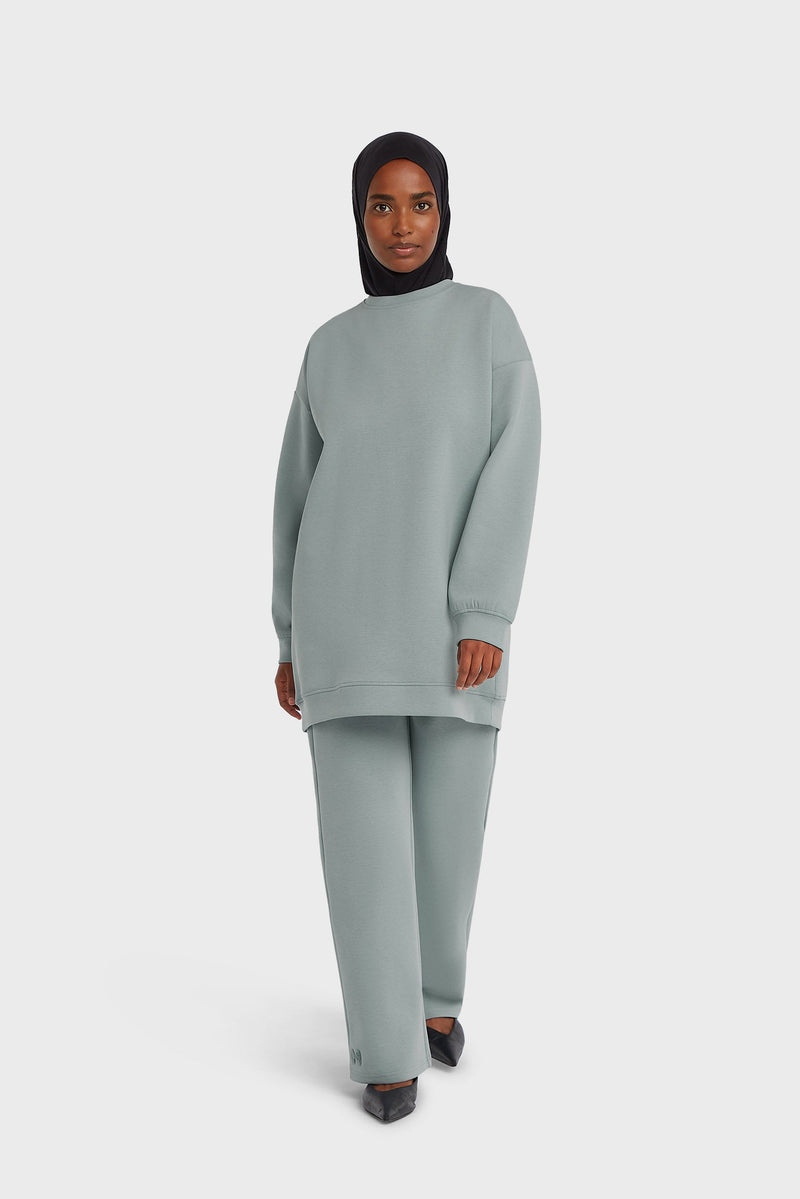 Pull cosy | Bleu argent