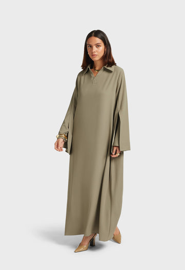 Double Sleeve Robe | Desert Brown