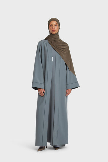 Essential Abaya  Court | Dusty Indigo