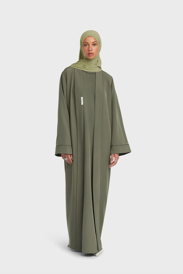 Essential Abaya  Court | Dusty Olive