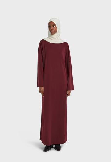 Essential Jersey Robe Court | Bordeaux