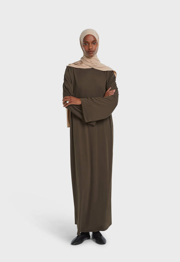 Essential Jersey Robe Regular | Marron profond