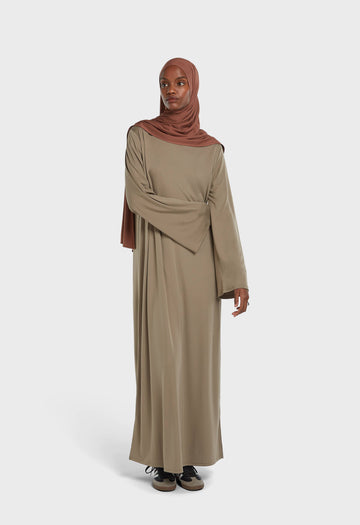Essential Jersey Robe Court | Desert Brown