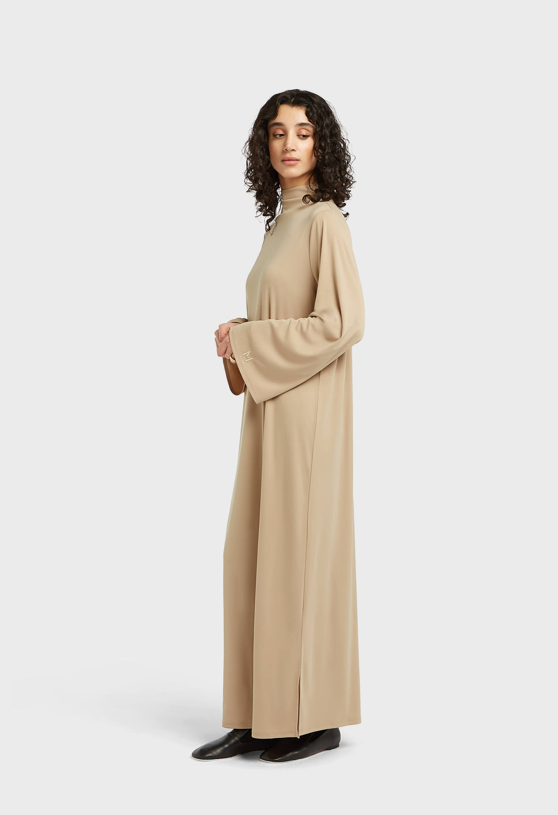Essential Jersey Robe Court | Light Khaki