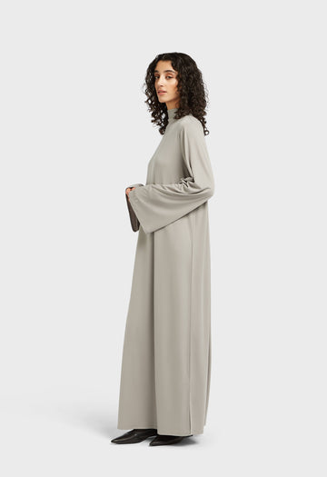 Essential Jersey Robe Court | Pebble