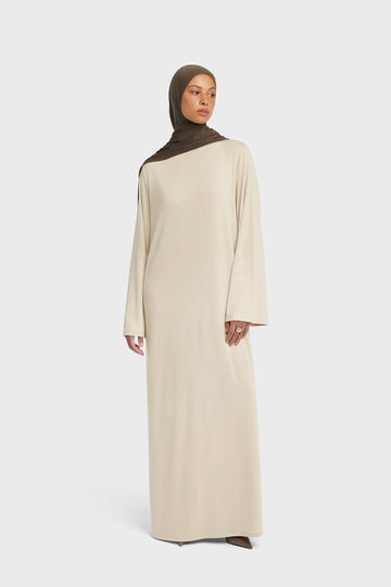 Essential Jersey Robe Regular | Soft Taupe