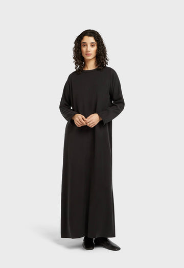 Essential Soft Woven Robe Regular | Noir