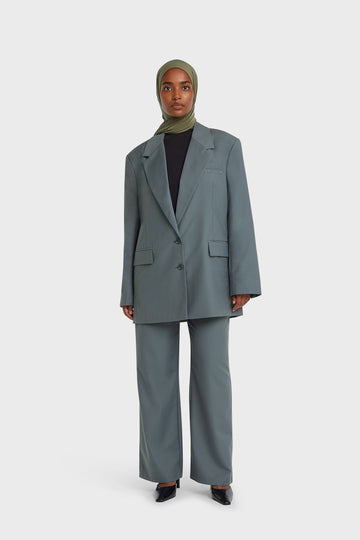 Essential Tailored Pantalon | Dusty Indigo