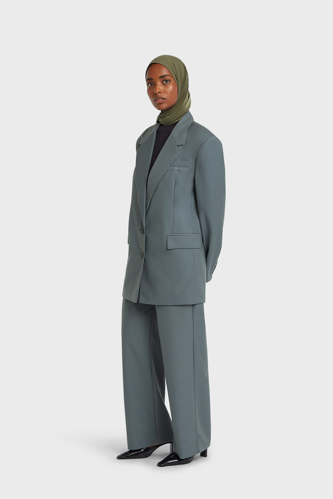 Essential Tailored Pantalon | Dusty Indigo