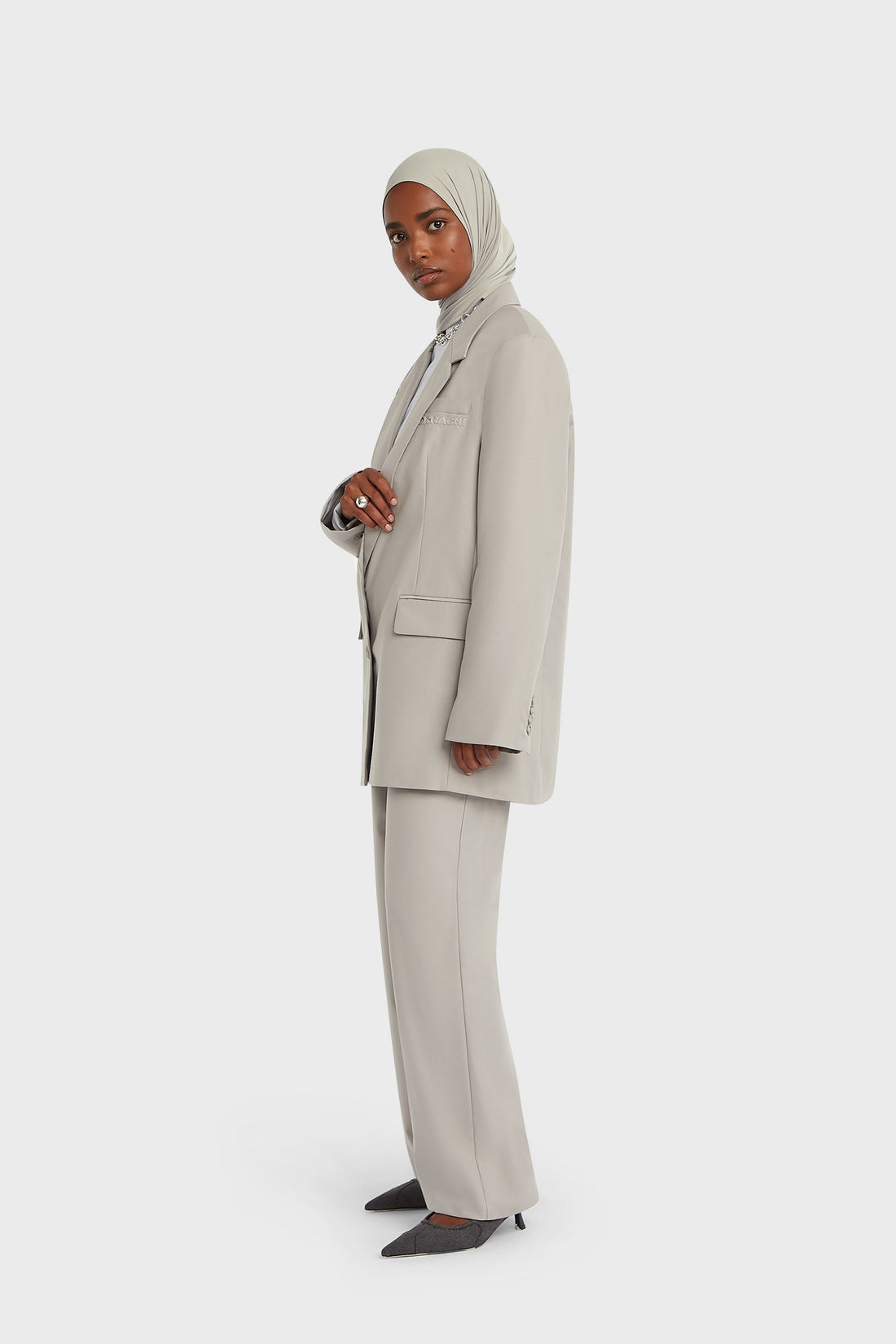 Essential Tailored Pantalon | Pebble
