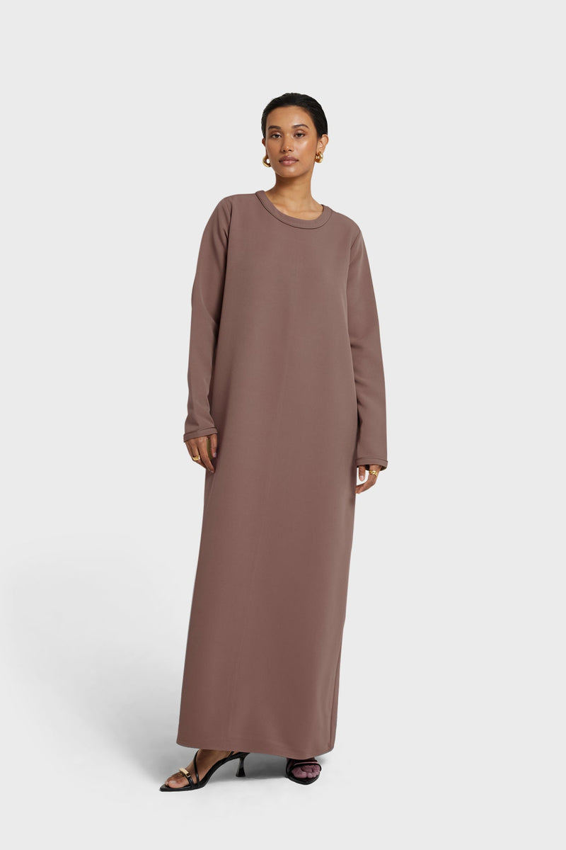 Robe essentielle regular | Brun taupe