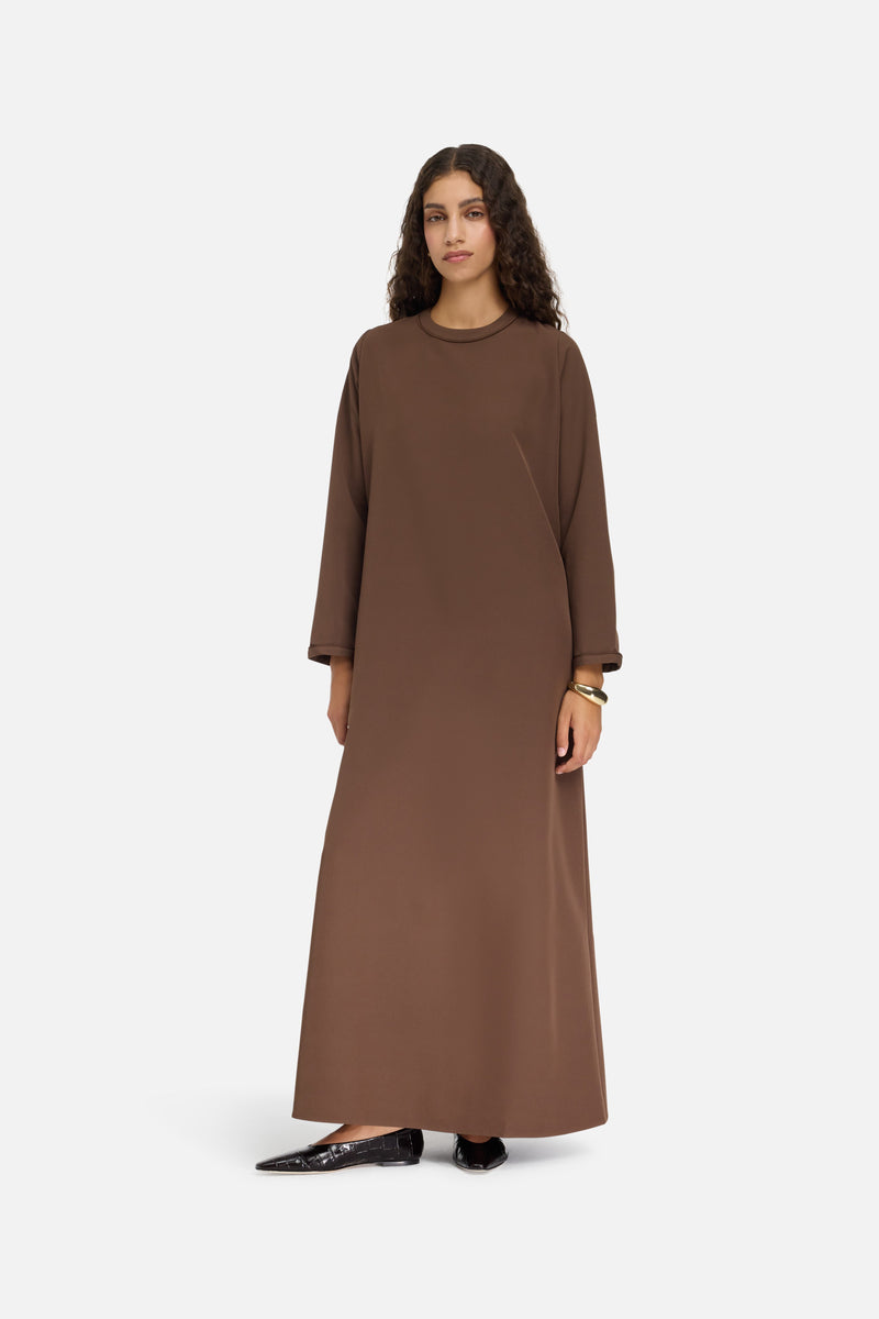 Robe essentielle regular | Chocolat