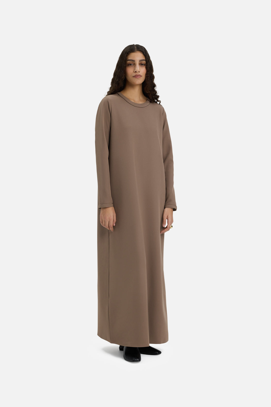 Robe essentielle Court | Taupe Rose