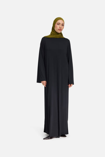 Essential Jersey Robe Regular | Noir
