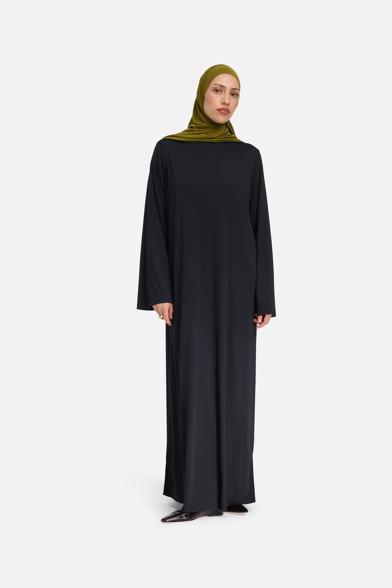 Essential Jersey Robe Regular | Noir