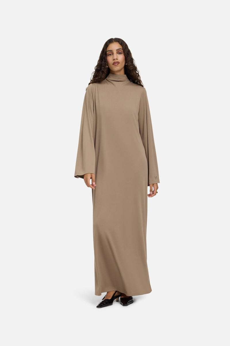 Essential Jersey Robe Court | Kaki