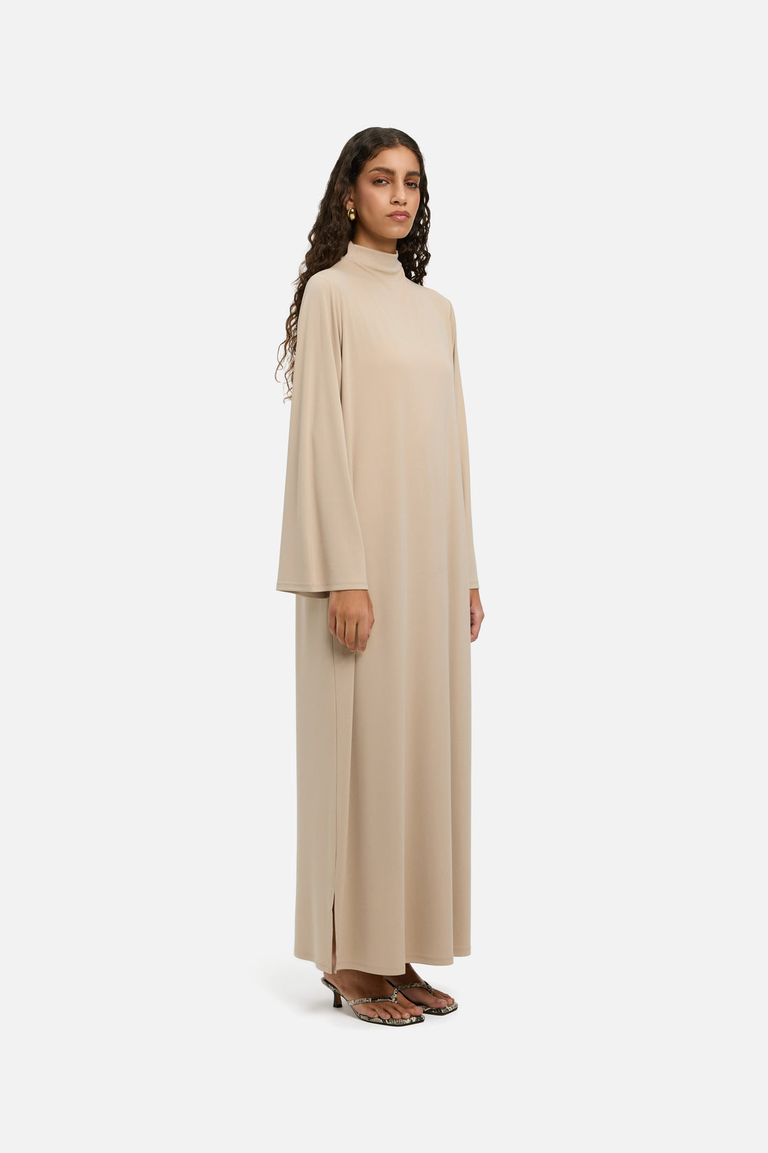 Essential Jersey Robe Regular | Oat
