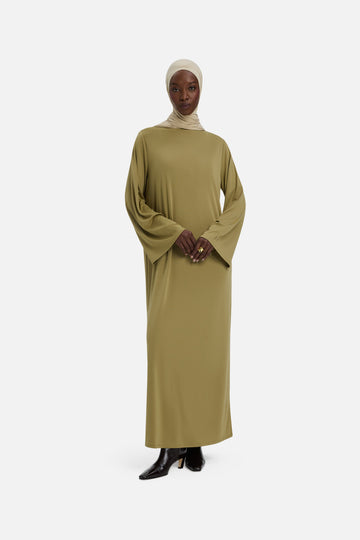 Essential Jersey Robe Regular | Olive