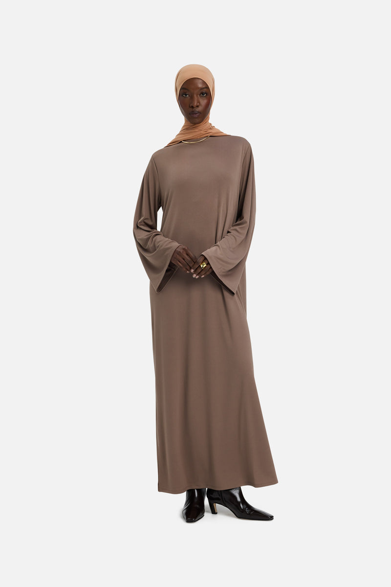Essential Jersey Robe Regular | Taupe Rose