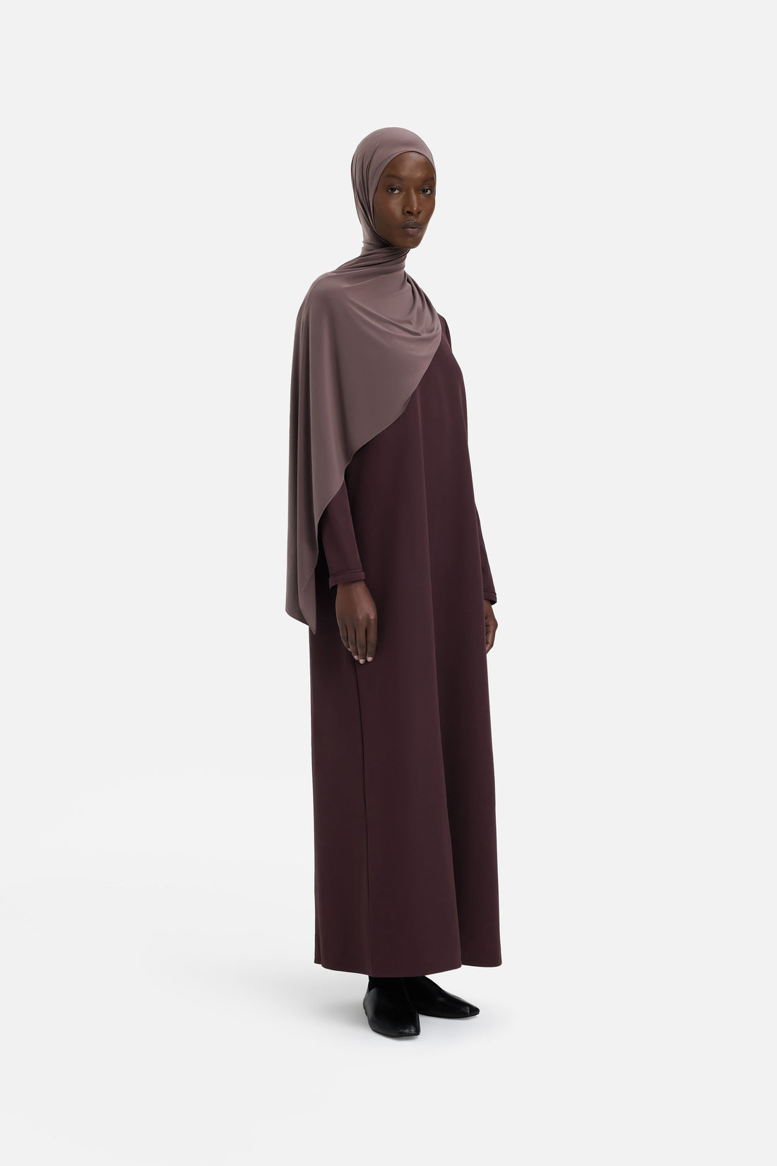 Essential Jersey Robe Court | Vintage Purple