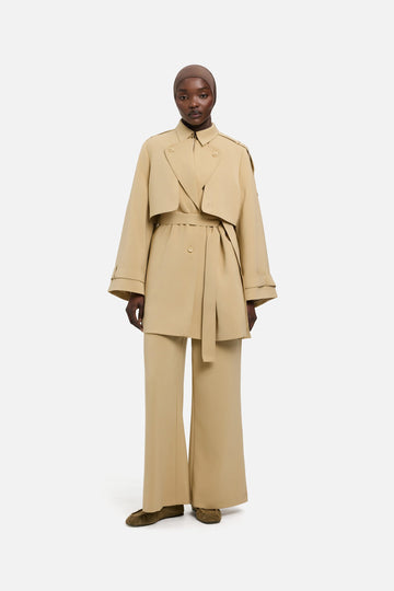 Flared Pantalon | Argile désert