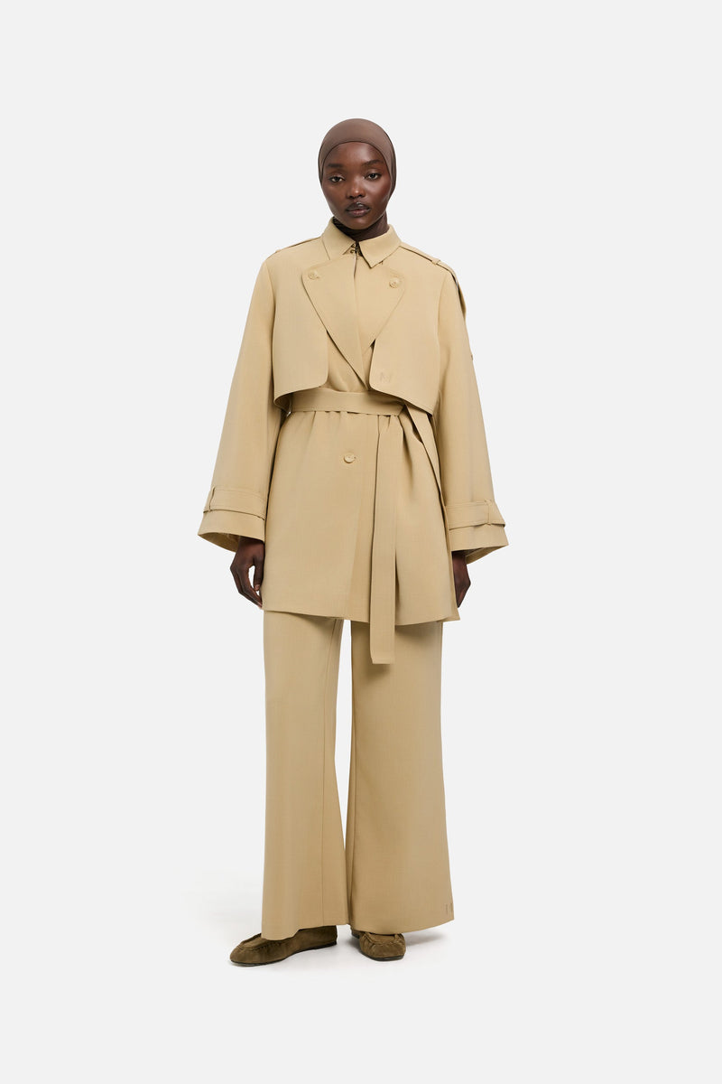 Flared Pantalon | Argile désert