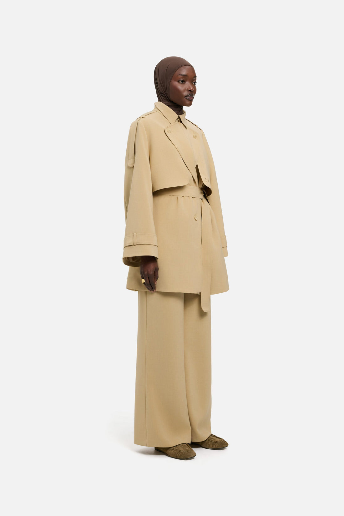 Flared Pantalon | Argile désert