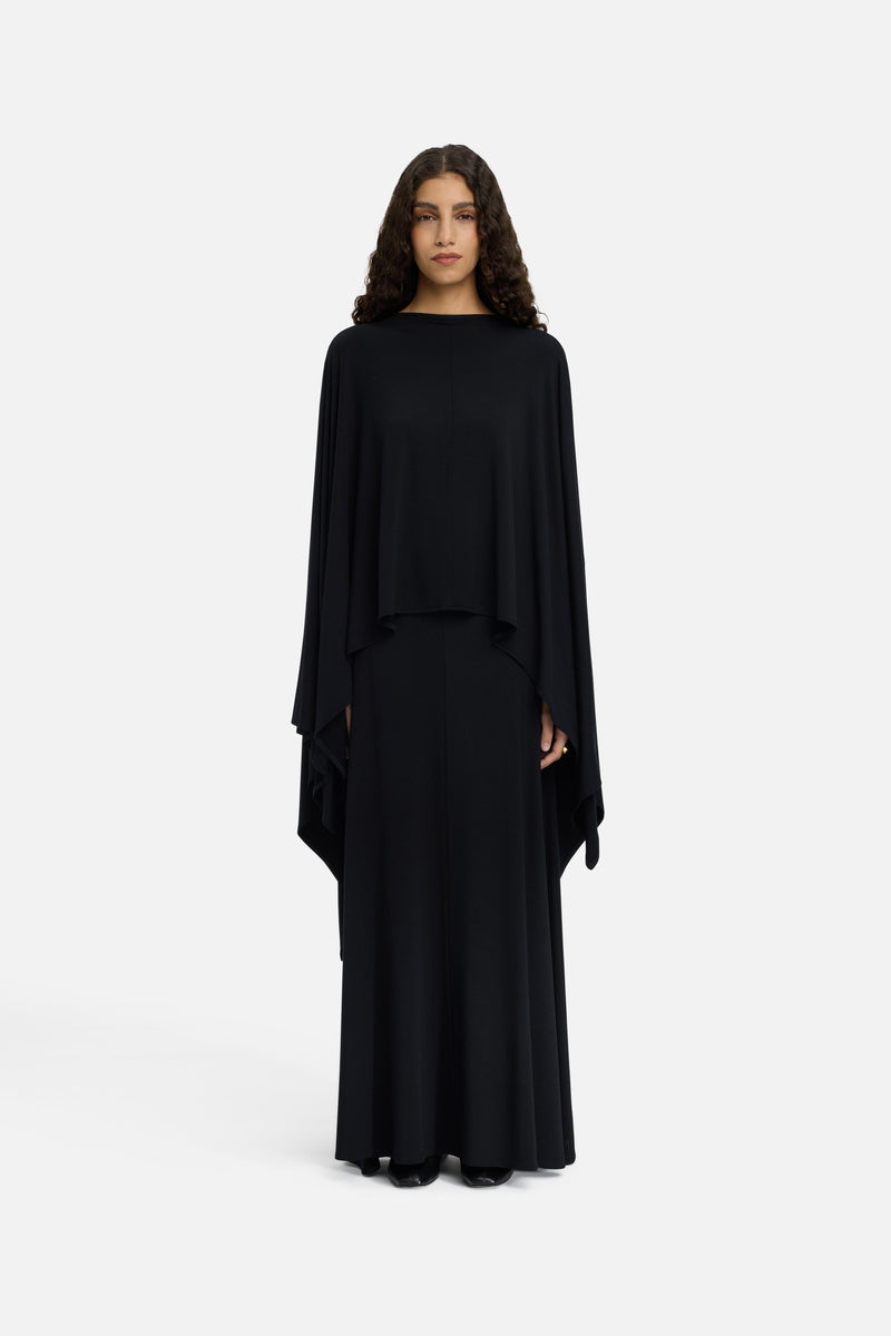 Maxi Flared Jupe | Noir
