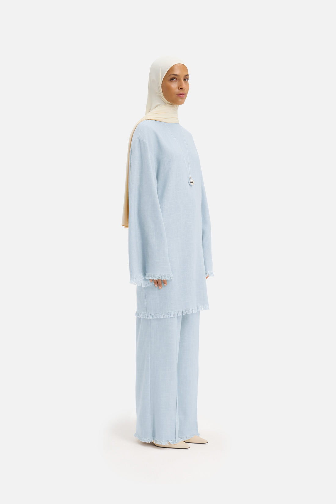 Frayed Hem Pantalon | Air