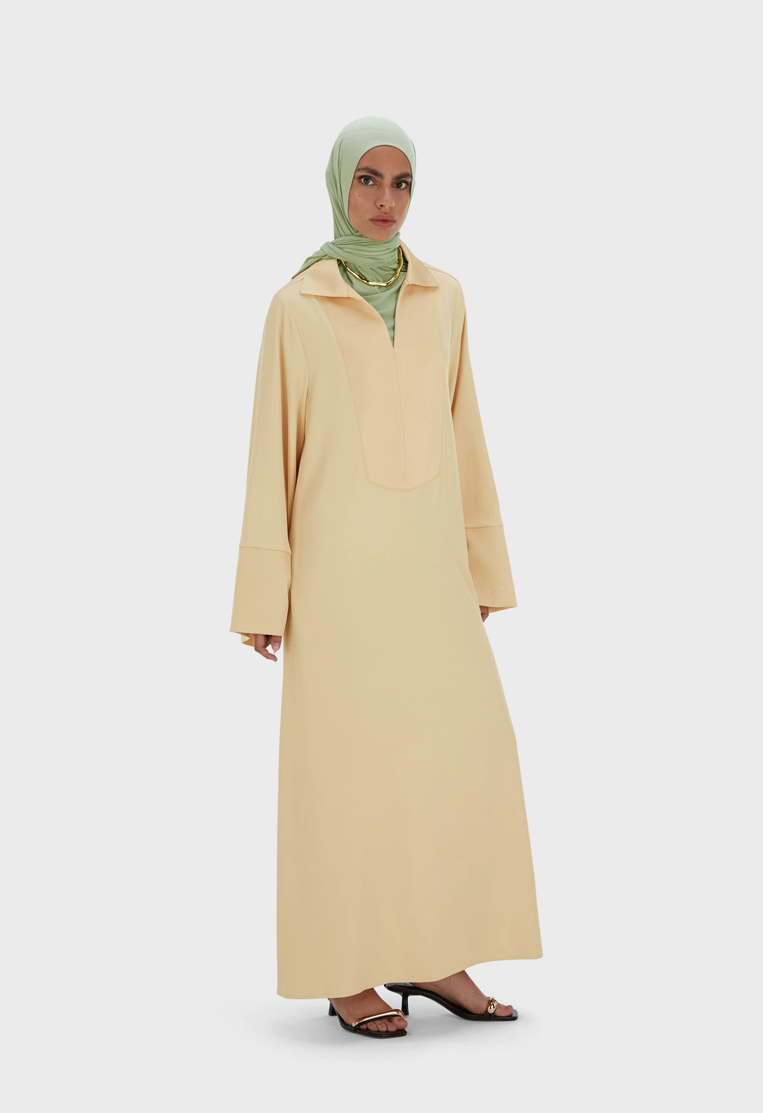 Kaftan Robe Court | Warm Butter