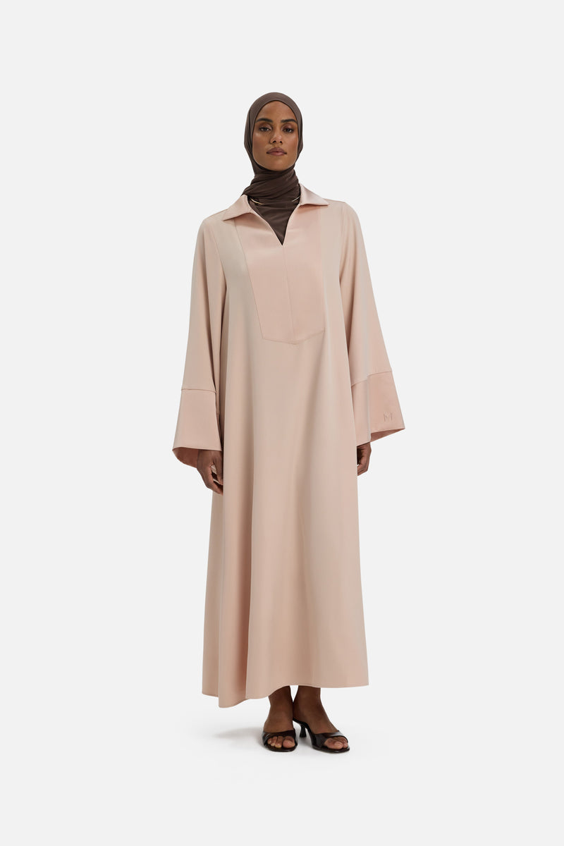 Kaftan Robe Court | Rose foncé