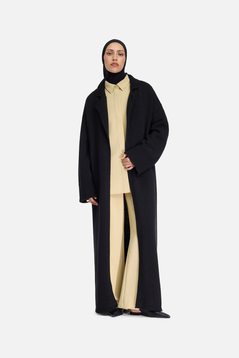 Knitted Abaya | Noir