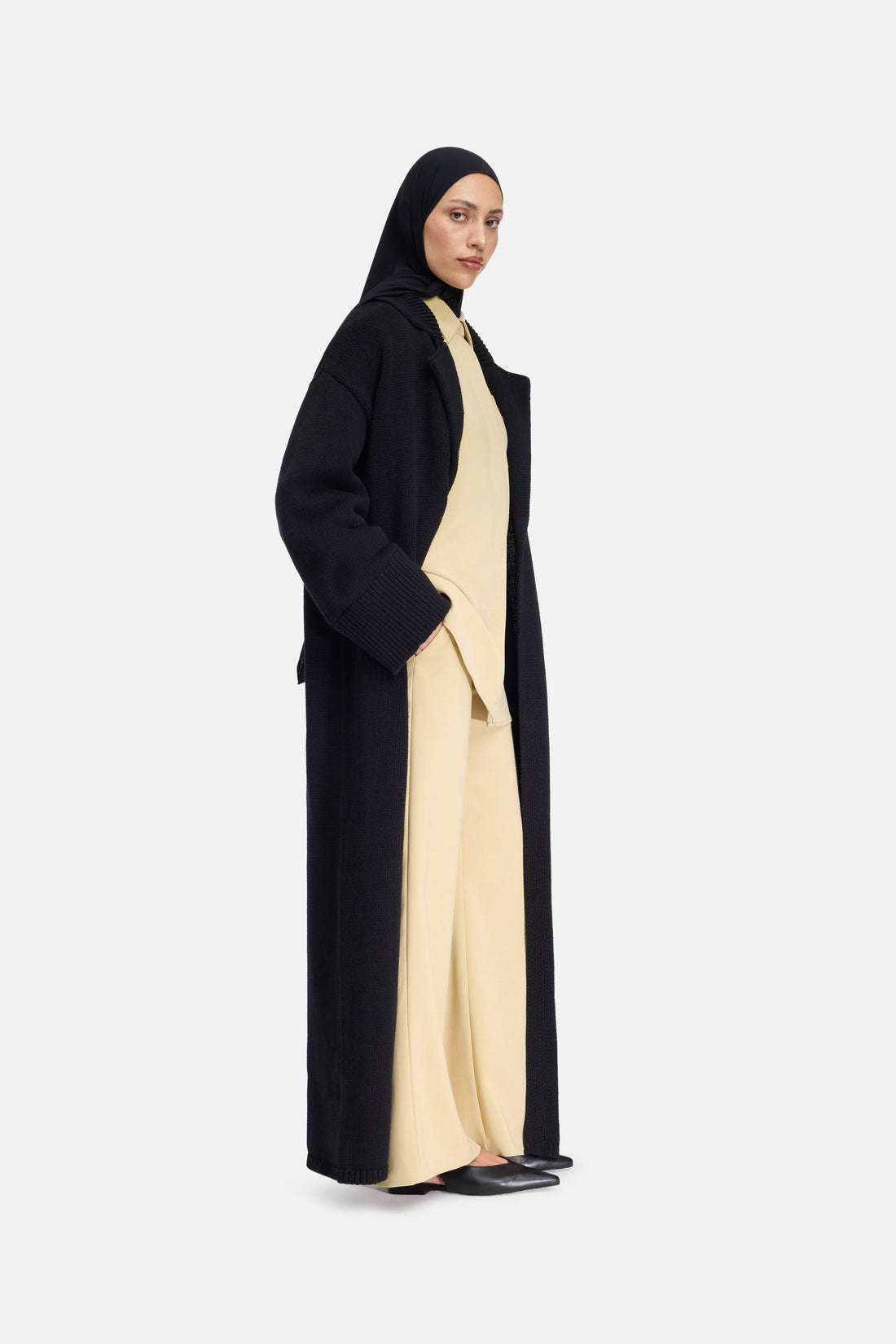 Knitted Abaya | Noir