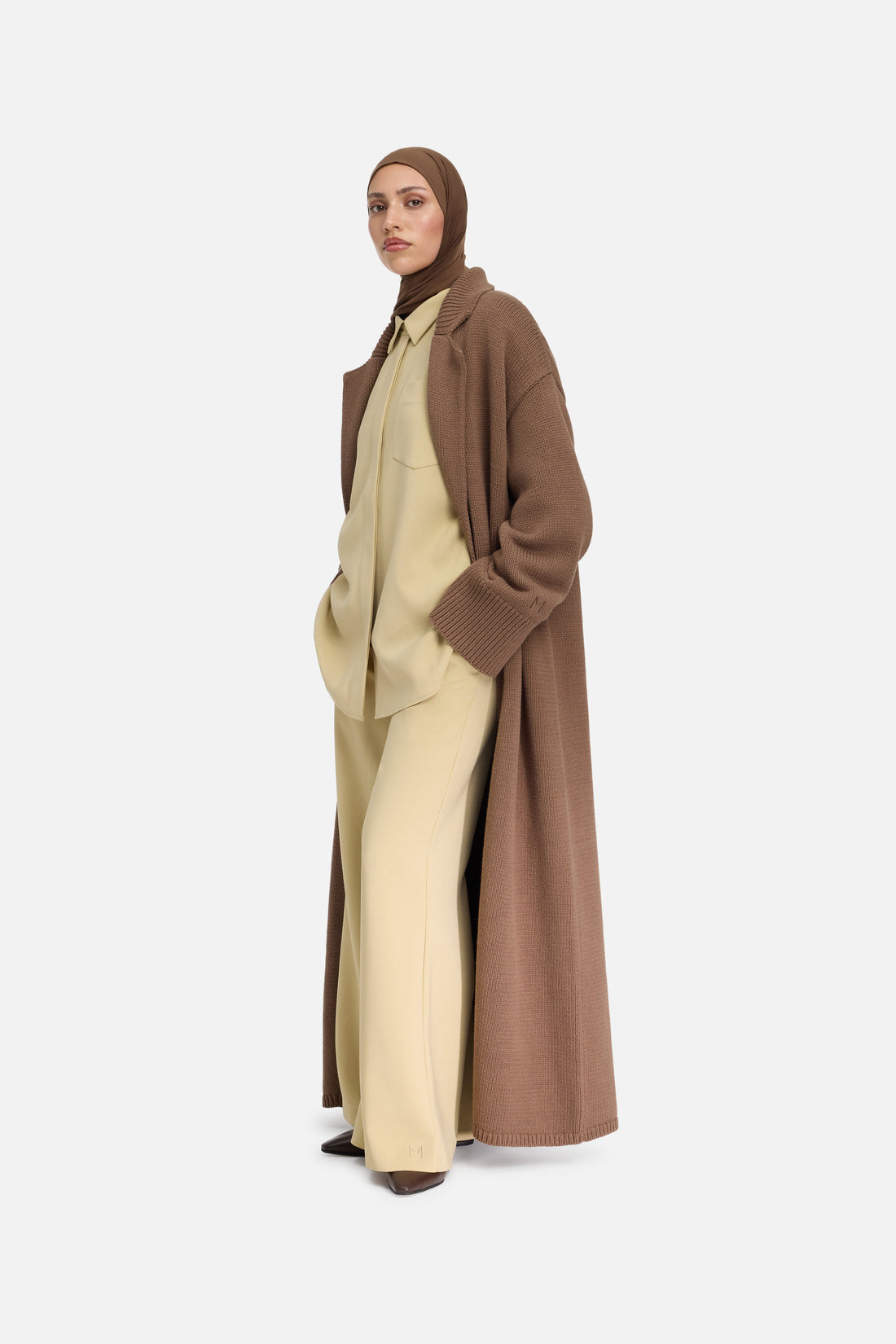 Knitted Abaya | Chocolat