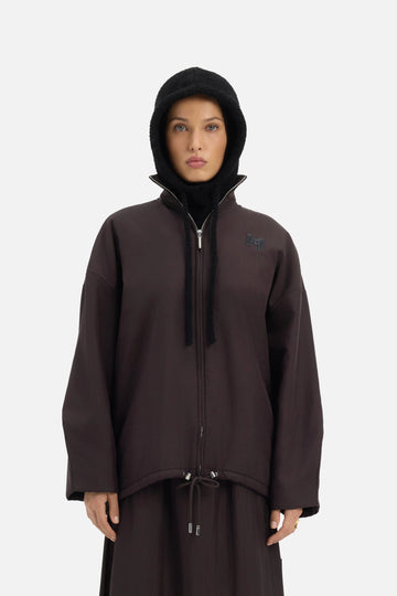 Knitted Cagoule | Noir
