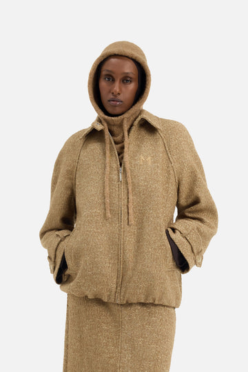 Knitted Cagoule | White Pepper