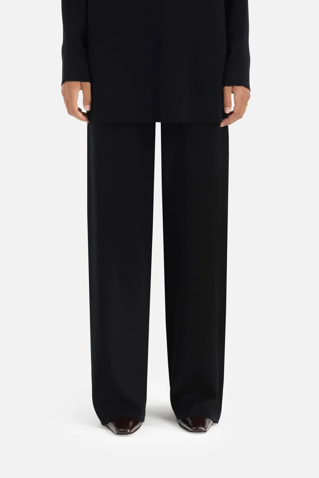 Knitted Pantalon | Noir