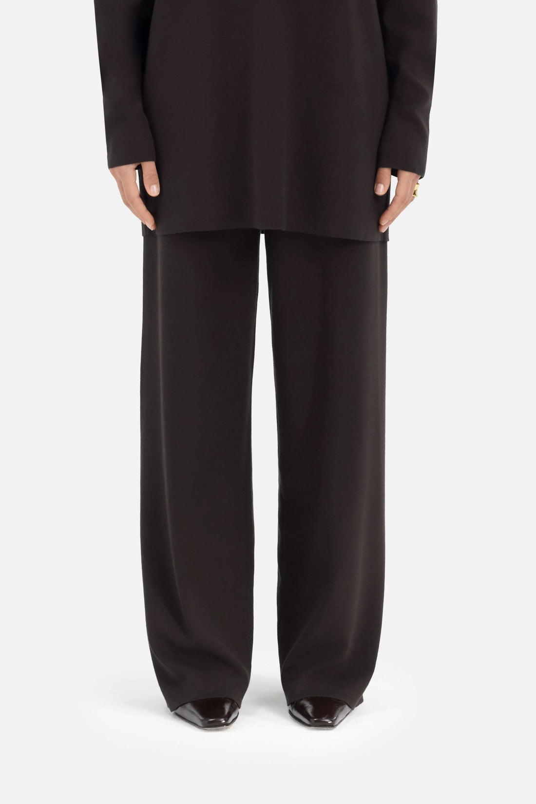 Knitted Pantalon | Truffe foncée