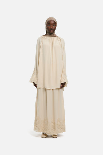 Lace Detailed Haut | Sable