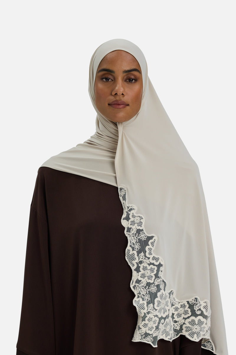 Lace Trim Foulard | Éléphant